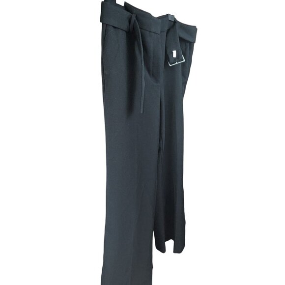 Ann Taylor Pants w Belt Skinny Corduroy Black High Rise High Waist Sz 14 - Picture 3 of 10